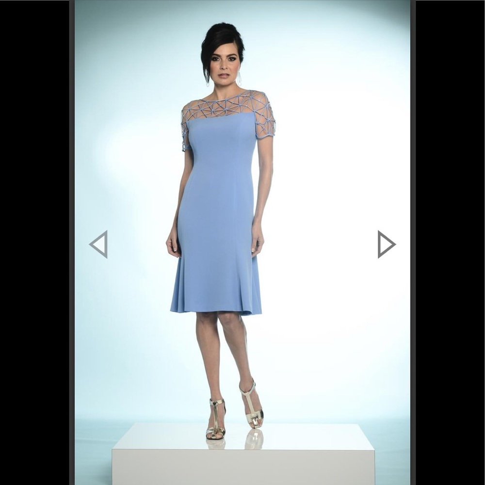 Daymor Couture 812 Cocktail Dress, Periwinkle ,NWT